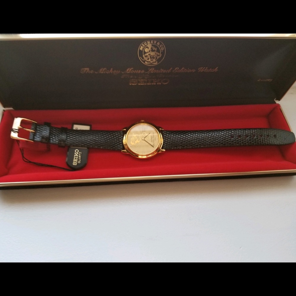 Seiko Limited Edition Gold Mickey Mouse Watch